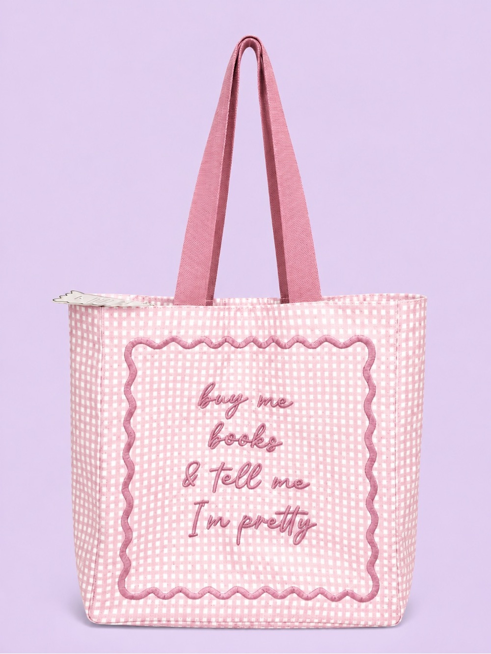 Pink Book Tote Bag